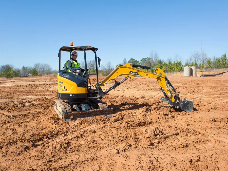 SANY SY26U — Small Swing Boom Excavators