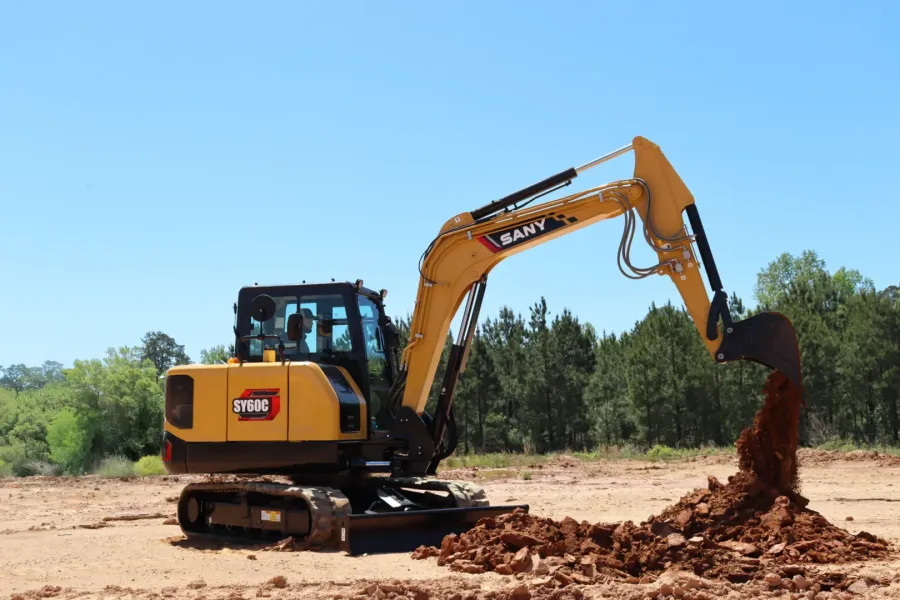 SANY SY60C — Small Swing Boom Excavators