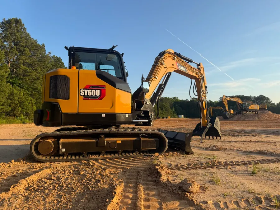 SANY SY60U — Small Swing Boom Excavators