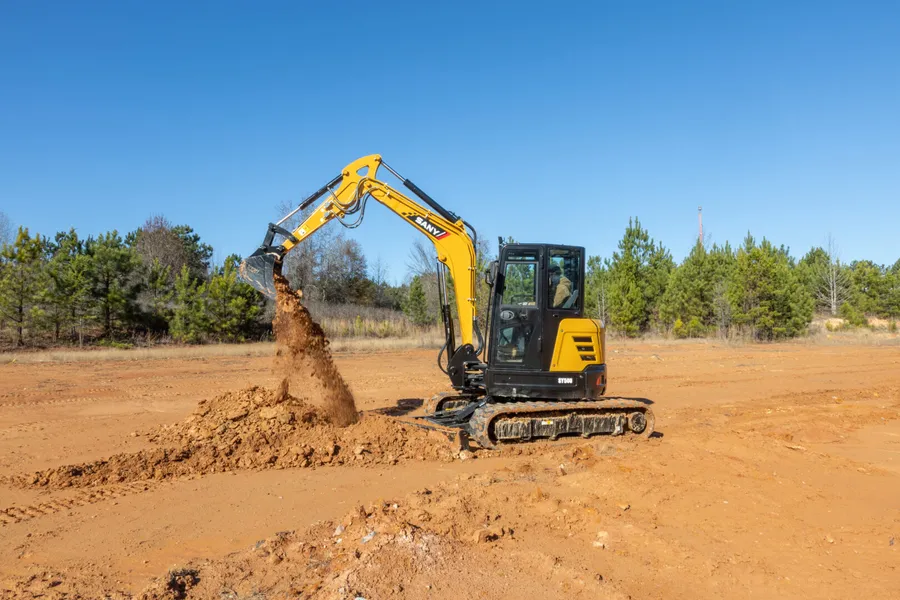 SANY SY50U — Small Swing Boom Excavators