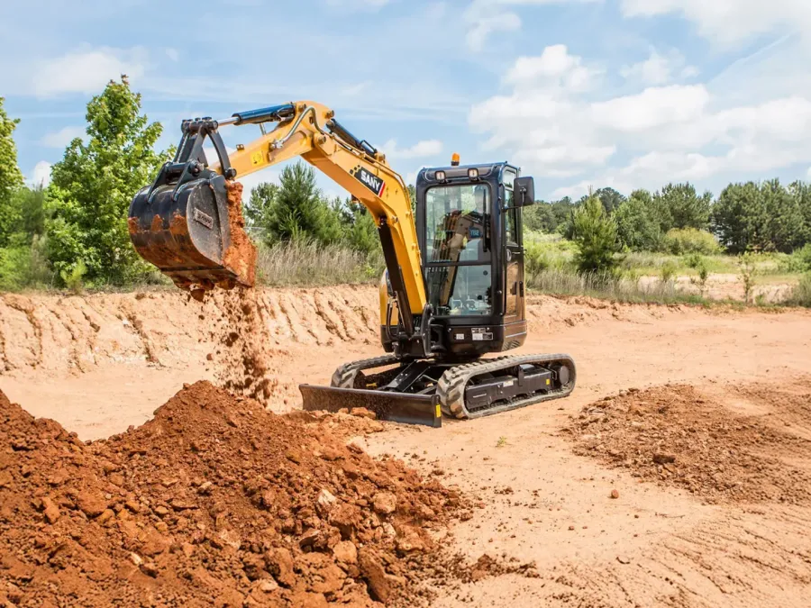 SANY SY35U — Small Swing Boom Excavators